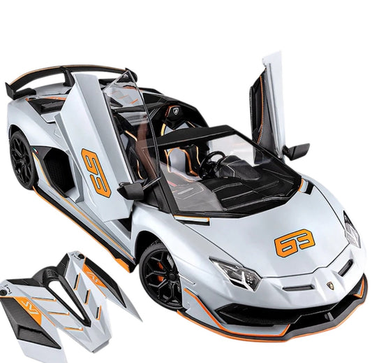Lamborghini Aventador SVJ 1/18 Son et lumière