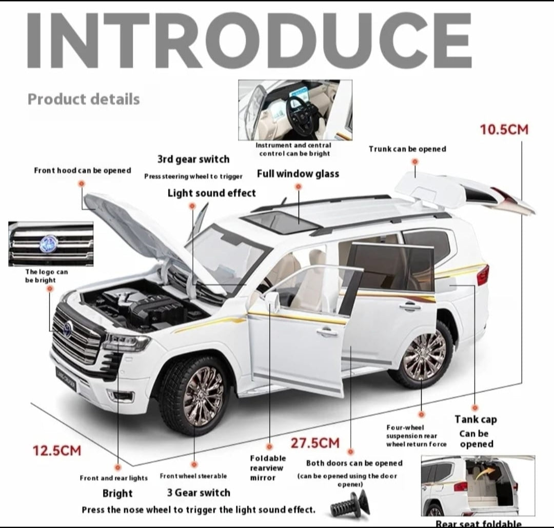 Toyota Land Cruiser 300 1/18 Son et lumière