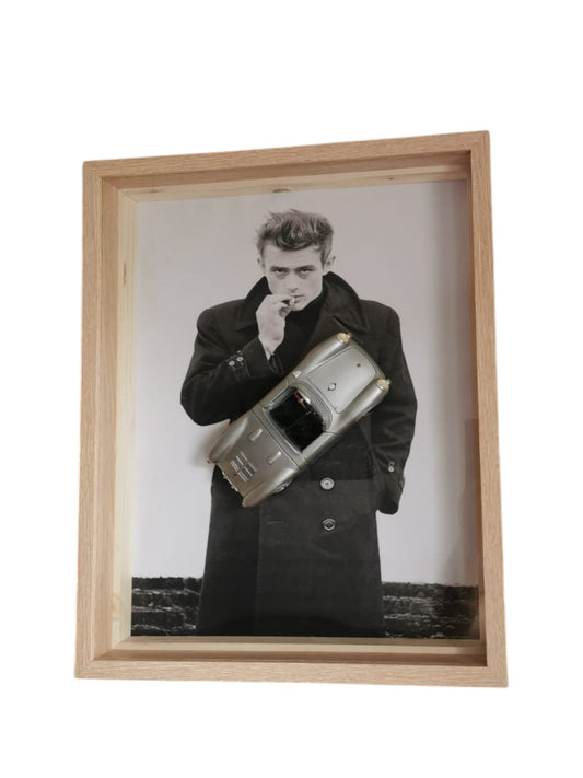 Cadre artisanal Porsche 550 James Dean 1/18
