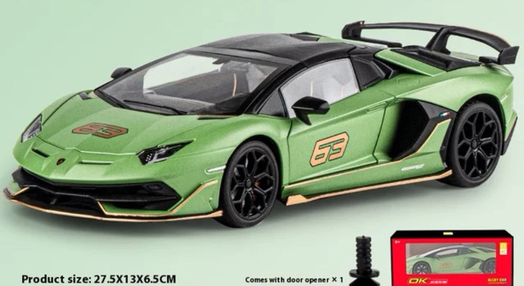 Lamborghini Aventador SVJ 1/18 Son et lumière