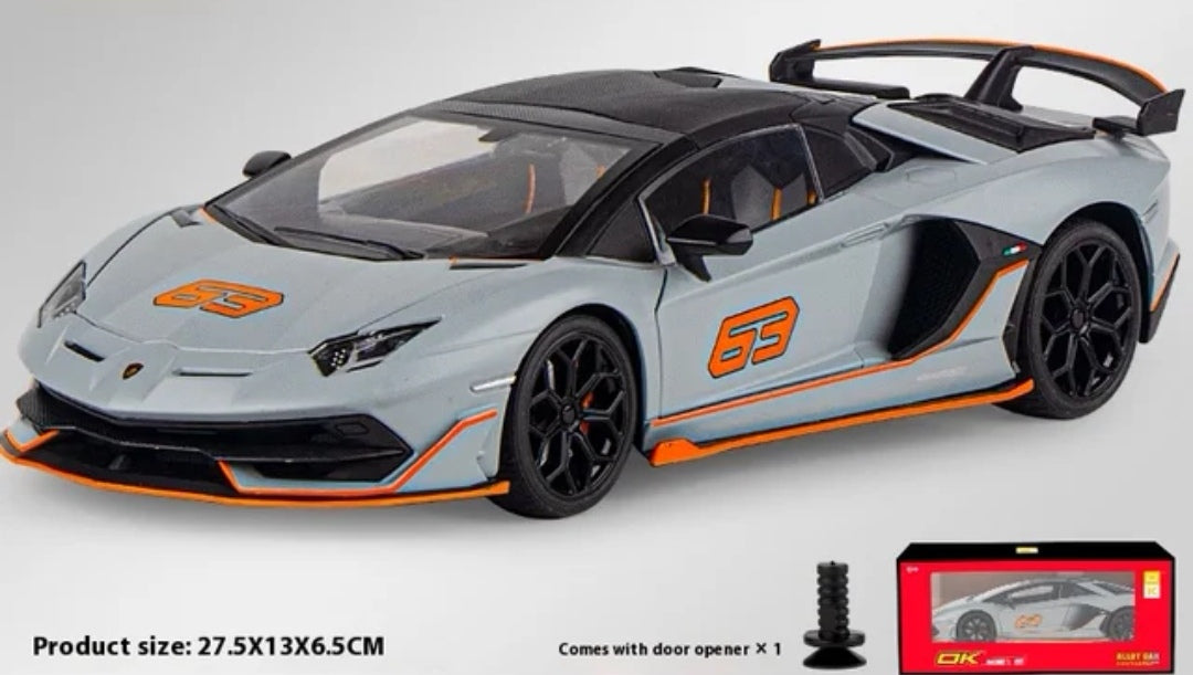 Lamborghini Aventador SVJ 1/18 Son et lumière