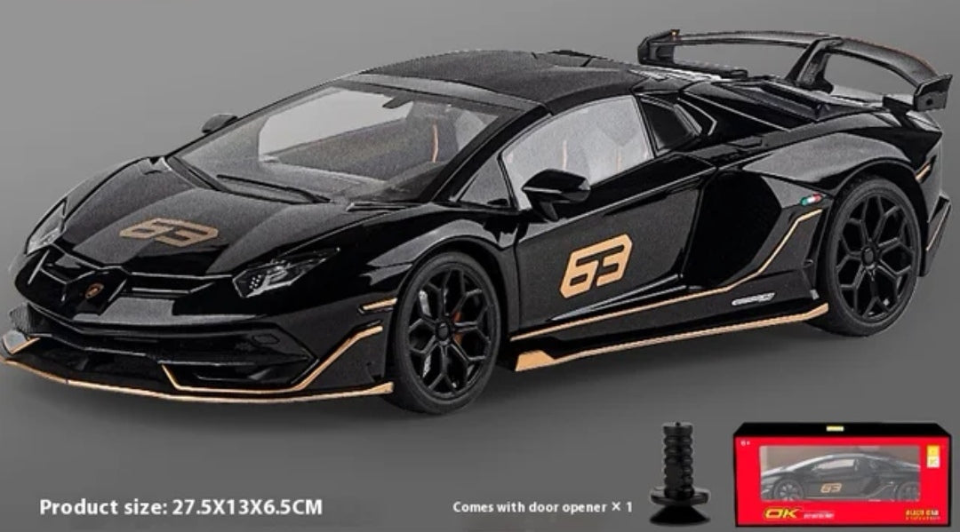 Lamborghini Aventador SVJ 1/18 Son et lumière