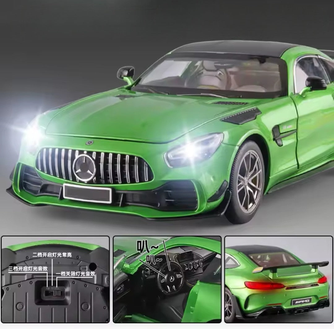 Mercedes AMG GTR 1/18 son et lumière